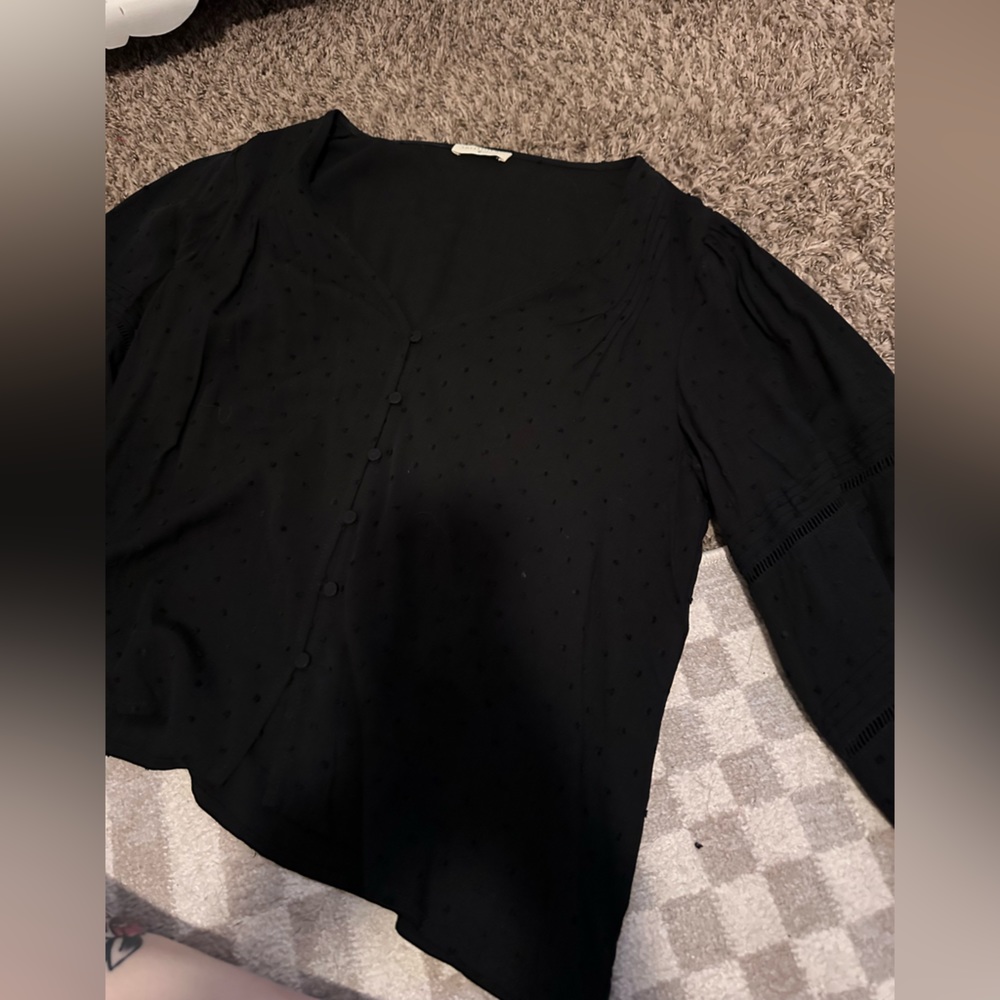 Lovestitch Yasmine Embroidered Black Blouse